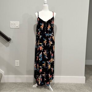 City Chic Black Floral Maxi Dress
